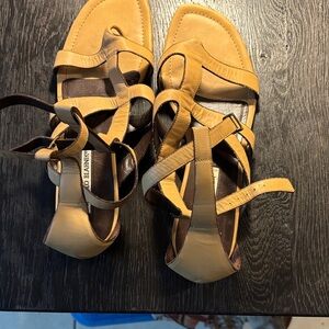 Manolo Blahnik Tan Strappy Sandals